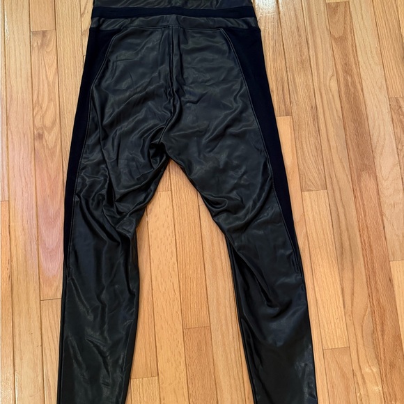 Express Black Faux Leather Pants - Picture 3 of 5